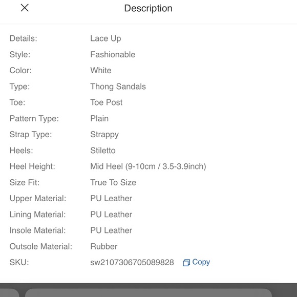 Brand New White Heels - Picture 7 of 7